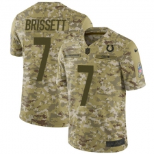 Youth Nike Indianapolis Colts #7 Jacoby Brissett Limited Camo 2018 Salute to Service NFL Jersey