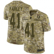 Men's Nike Indianapolis Colts #41 Matthias Farley Limited Camo 2018 Salute to Service NFL Jersey