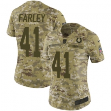 Women's Nike Indianapolis Colts #41 Matthias Farley Limited Camo 2018 Salute to Service NFL Jersey