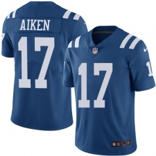 Men's Nike Indianapolis Colts #17 Kamar Aiken Elite Royal Blue Rush Vapor Untouchable NFL Jersey