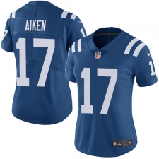 Women's Nike Indianapolis Colts #17 Kamar Aiken Royal Blue Team Color Vapor Untouchable Limited Player NFL Jersey