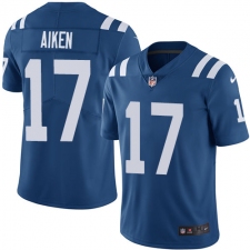 Youth Nike Indianapolis Colts #17 Kamar Aiken Royal Blue Team Color Vapor Untouchable Elite Player NFL Jersey