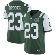Youth Nike New York Jets #23 Terrence Brooks Green Team Color Vapor Untouchable Limited Player NFL Jersey