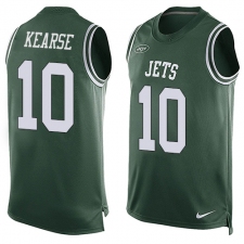 Men's Nike New York Jets #10 Jermaine Kearse Limited Green Player Name & Number Tank Top NFL Jersey