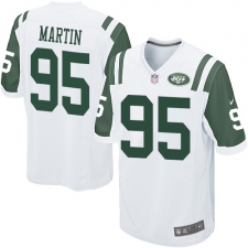 Men's Nike New York Jets #95 Josh Martin Game White NFL Jersey