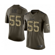 Men's Oakland Raiders #52 Marquel Lee Elite Green Salute to Service Football Jersey