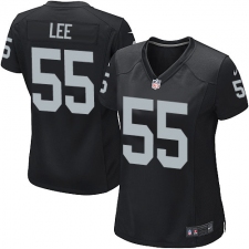 Women's Nike Oakland Raiders #55 Marquel Lee Game Black Team Color NFL Jersey