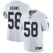 Youth Nike Oakland Raiders #58 Tyrell Adams White Vapor Untouchable Limited Player NFL Jersey