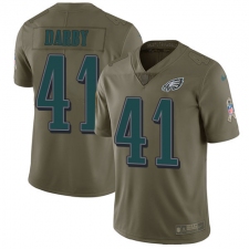 Men's Nike Philadelphia Eagles #41 Ronald Darby Limited Olive 2017 Salute to Service NFL Jersey