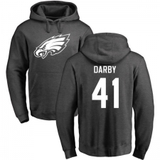 Nike Philadelphia Eagles #41 Ronald Darby Ash One Color Pullover Hoodie