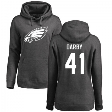 Women's Nike Philadelphia Eagles #41 Ronald Darby Ash One Color Pullover Hoodie