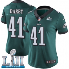 Women's Nike Philadelphia Eagles #41 Ronald Darby Midnight Green Team Color Vapor Untouchable Limited Player Super Bowl LII NFL Jersey