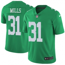 Men's Nike Philadelphia Eagles #31 Jalen Mills Limited Green Rush Vapor Untouchable NFL Jersey