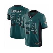 Men's Nike Philadelphia Eagles #24 Corey Graham Limited Green Rush Drift Fashion NFL Jersey