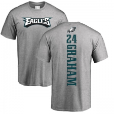 Nike Philadelphia Eagles #24 Corey Graham Ash Backer T-Shirt