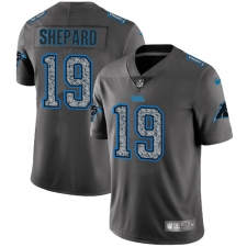 Men's Nike Carolina Panthers #19 Russell Shepard Gray Static Vapor Untouchable Limited NFL Jersey