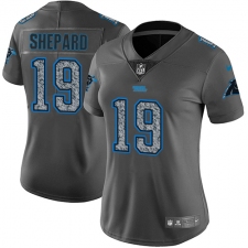 Women's Nike Carolina Panthers #19 Russell Shepard Gray Static Vapor Untouchable Limited NFL Jersey