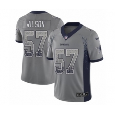 Men's Nike Dallas Cowboys #57 Damien Wilson Limited Gray Rush Drift Fashion NFL Jersey