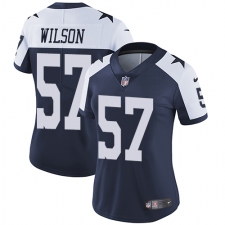 Women's Nike Dallas Cowboys #57 Damien Wilson Navy Blue Throwback Alternate Vapor Untouchable Limited Player NFL Jersey