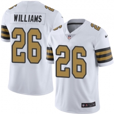 Men's Nike New Orleans Saints #25 P. J. Williams Limited White Rush Vapor Untouchable NFL Jersey