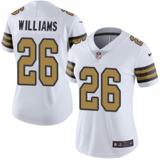 Women's Nike New Orleans Saints #25 P. J. Williams Limited White Rush Vapor Untouchable NFL Jersey