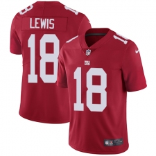 Men's Nike New York Giants #18 Roger Lewis Red Alternate Vapor Untouchable Limited Player NFL Jersey