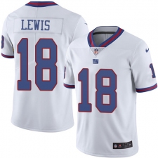 Men's Nike New York Giants #82 Roger Lewis Limited White Rush Vapor Untouchable NFL Jersey