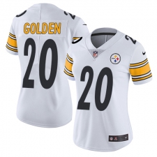 Women's Nike Pittsburgh Steelers #20 Robert Golden White Vapor Untouchable Elite Player NFL Jersey