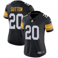 Women's Nike Pittsburgh Steelers #20 Cameron Sutton Black Alternate Vapor Untouchable Limited Player NFL Jersey
