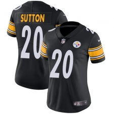 Women's Nike Pittsburgh Steelers #20 Cameron Sutton Black Team Color Vapor Untouchable Limited Player NFL Jersey