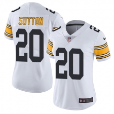 Women's Nike Pittsburgh Steelers #20 Cameron Sutton White Vapor Untouchable Limited Player NFL Jersey