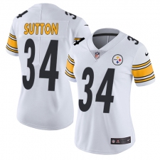 Women's Nike Pittsburgh Steelers #34 Cameron Sutton White Vapor Untouchable Elite Player NFL Jersey