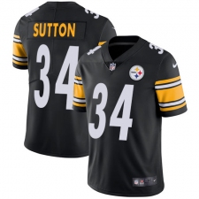 Youth Nike Pittsburgh Steelers #34 Cameron Sutton Black Team Color Vapor Untouchable Limited Player NFL Jersey