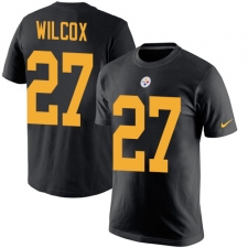 Nike Pittsburgh Steelers #27 J.J. Wilcox Black Rush Pride Name & Number T-Shirt