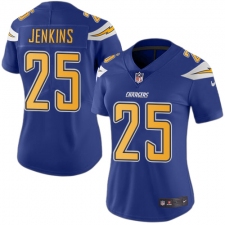 Women's Nike Los Angeles Chargers #3 Rayshawn Jenkins Limited Electric Blue Rush Vapor Untouchable NFL Jersey