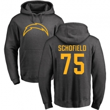 NFL Nike Los Angeles Chargers #75 Michael Schofield Ash One Color Pullover Hoodiee