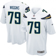 Men's Nike Los Angeles Chargers #79 Kenny Wiggins Game White NFL Jersey