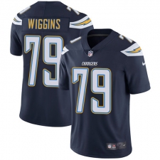 Men's Nike Los Angeles Chargers #79 Kenny Wiggins Navy Blue Team Color Vapor Untouchable Limited Player NFL Jersey
