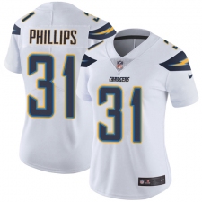 Women's Nike Los Angeles Chargers #31 Adrian Phillips White Vapor Untouchable Elite Player NFL Jersey