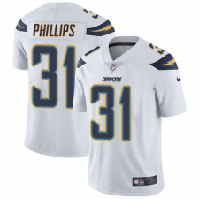 Youth Nike Los Angeles Chargers #31 Adrian Phillips White Vapor Untouchable Elite Player NFL Jersey
