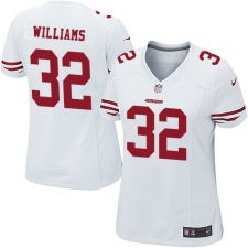 Women's Nike San Francisco 49ers #32 Joe Williams Game White NFL Jersey