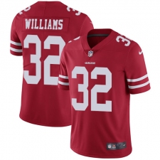 Youth Nike San Francisco 49ers #32 Joe Williams Red Team Color Vapor Untouchable Limited Player NFL Jersey