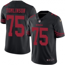 Youth Nike San Francisco 49ers #75 Laken Tomlinson Limited Black Rush Vapor Untouchable NFL Jersey