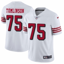 Youth Nike San Francisco 49ers #75 Laken Tomlinson Limited White Rush Vapor Untouchable NFL Jersey