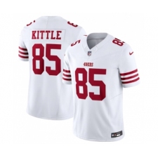 Men's Nike San Francisco 49ers #85 George Kittle White 2023 F.U.S.E. Vapor Untouchable Limited Stitched Football Jersey
