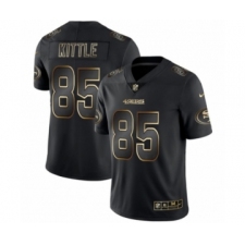 Men's San Francisco 49ers #85 George Kittle Black 2019 Vapor Limited Golden Edition Jersey