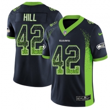 Youth Nike Seattle Seahawks #42 Delano Hill Limited Navy Blue Rush Drift Fashion NFL Jersey