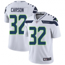 Youth Nike Seattle Seahawks #32 Chris Carson White Vapor Untouchable Limited Player NFL Jersey