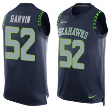 Men's Nike Seattle Seahawks #52 Terence Garvin Limited Steel Blue Player Name & Number Tank Top NFL Jersey