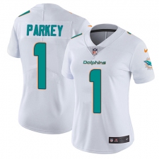 Women's Nike Miami Dolphins #1 Cody Parkey White Vapor Untouchable Limited Player NFL Jersey